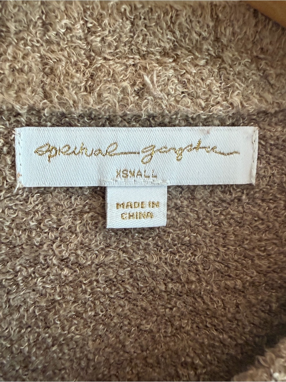 Spiritual Gangster Melody Beige Soft Cozy Cardigan Sweater - Picture 9 of 10